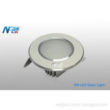 High Efficiency 5w 300lm / 400lm Recessed LED Downlight For